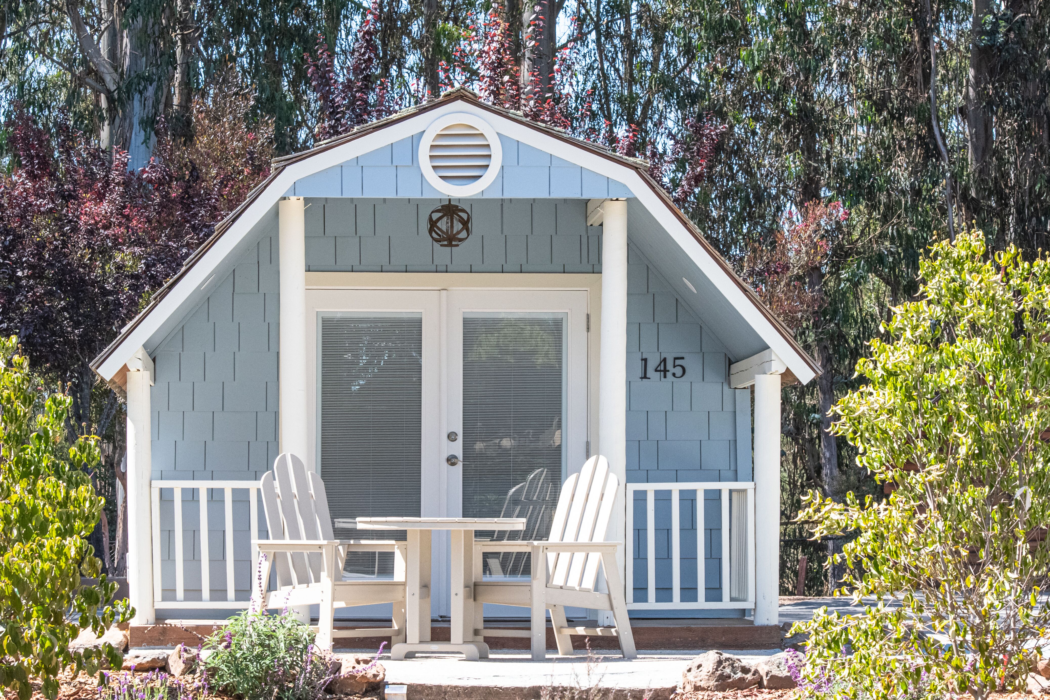 Patio glamping cabin