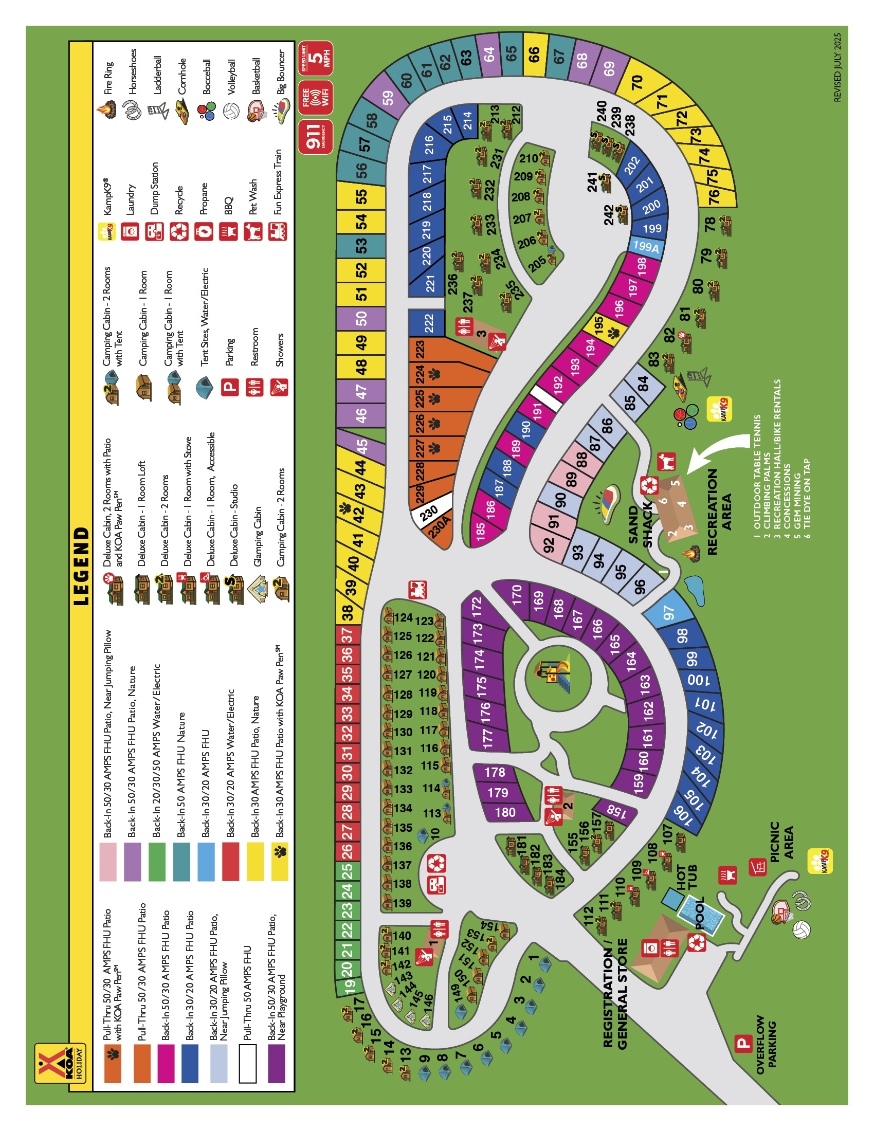 Campground Site Map