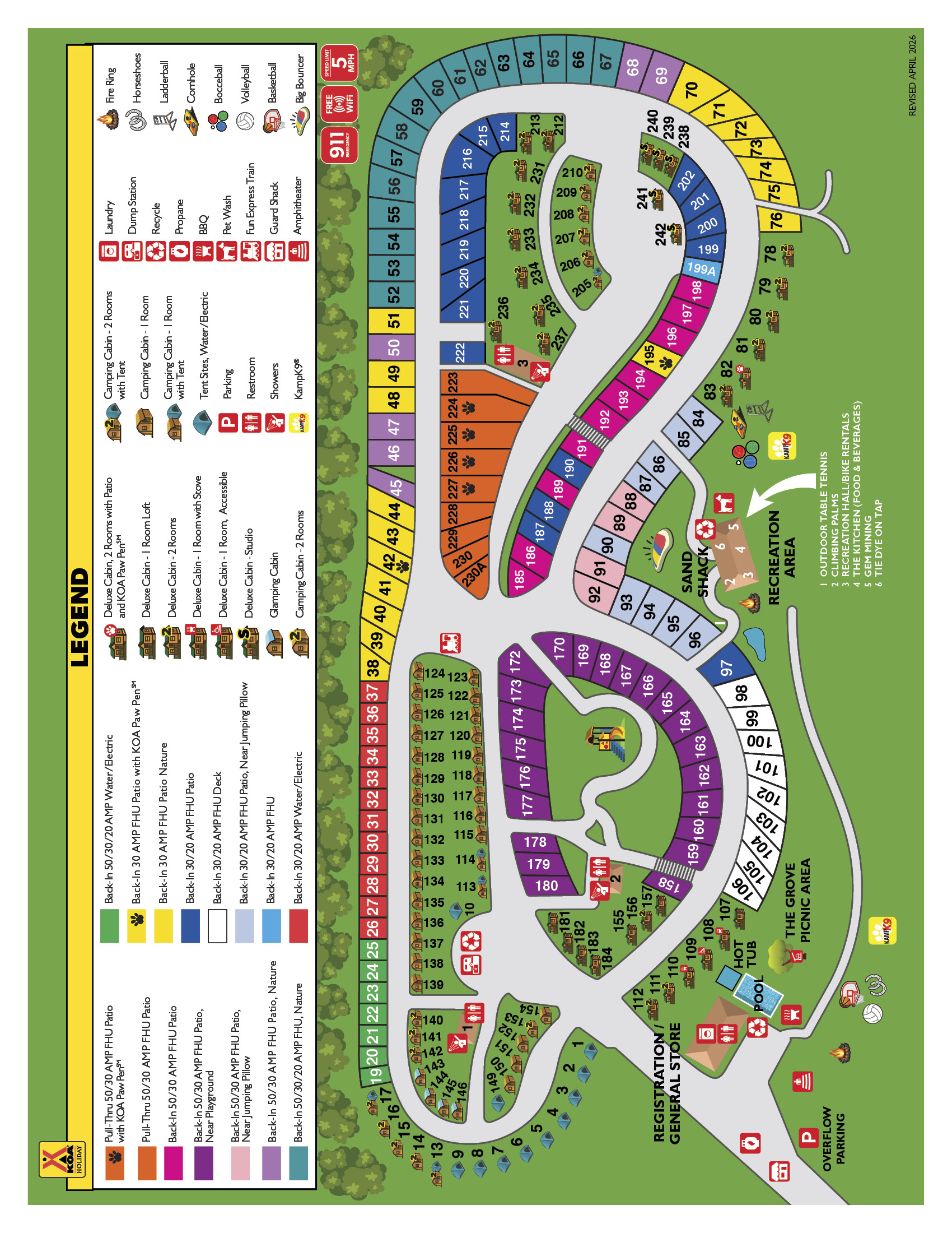 Campground Site Map