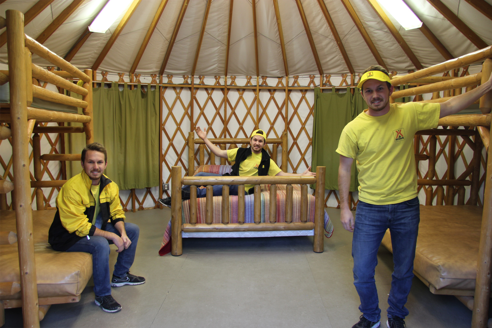 Yurt Interior 3 Beds DillonX3