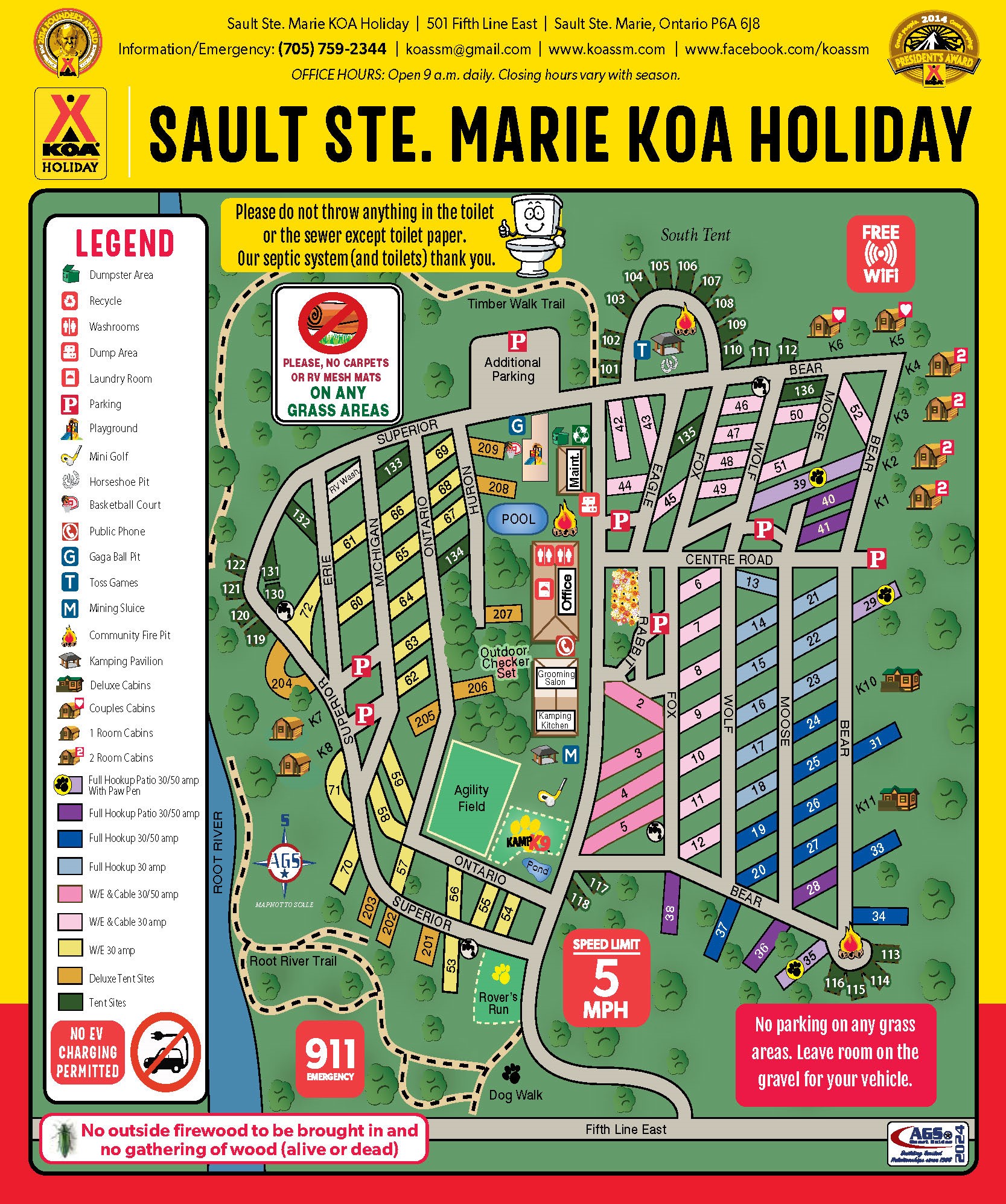 Campground Site Map
