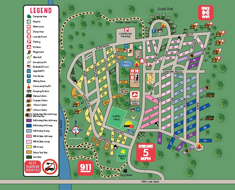 Campground Site Map