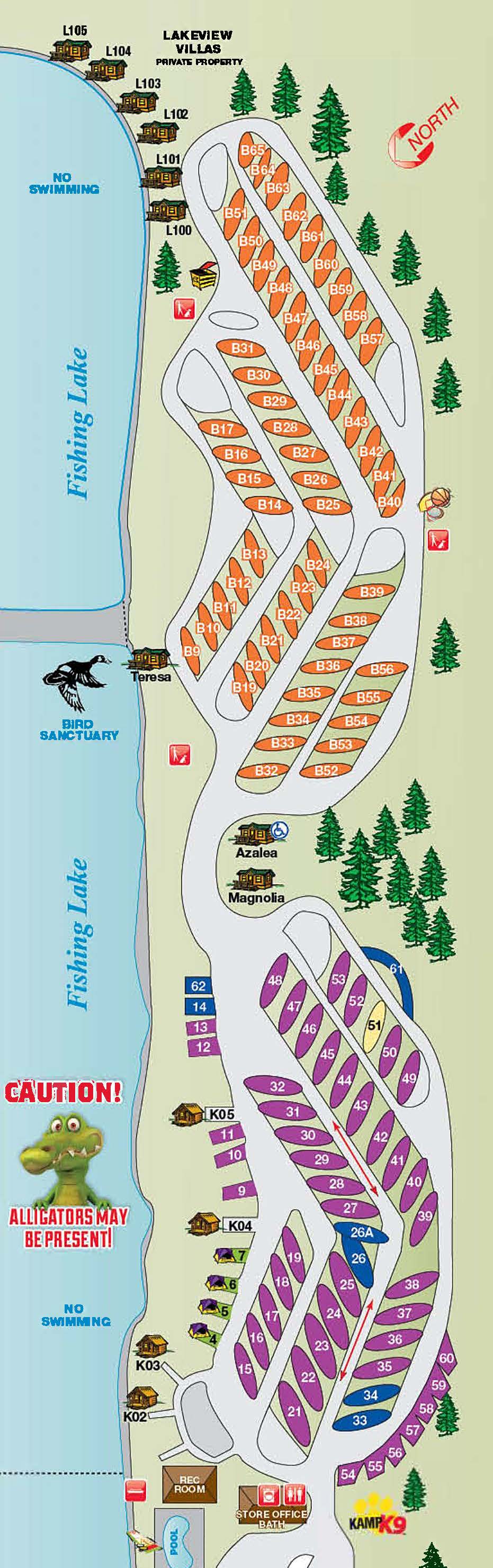 Campground Site Map