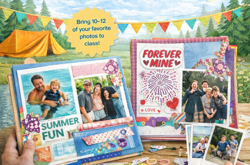 Creative Camp Nights: Create Your Own Memory Page (Aug 4th) Photo