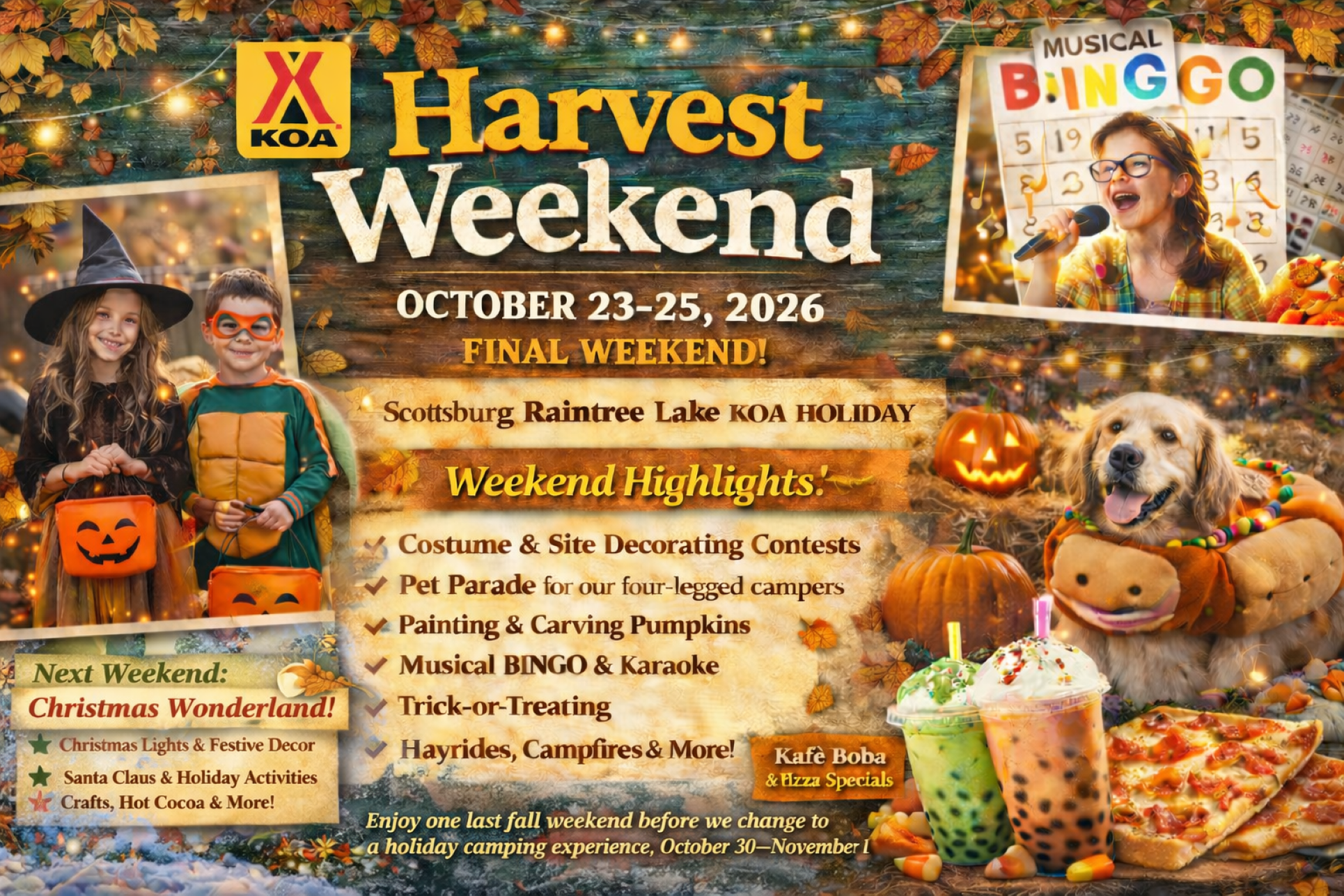 Harvest Weekend #3 – October 23–25, 2026 Photo
