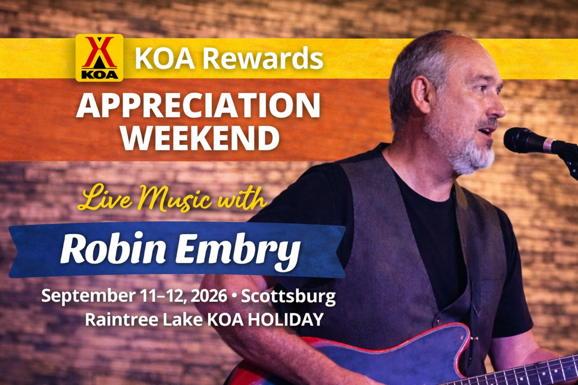 KOA Rewards Weekend – Live Music with Robin Embry Photo