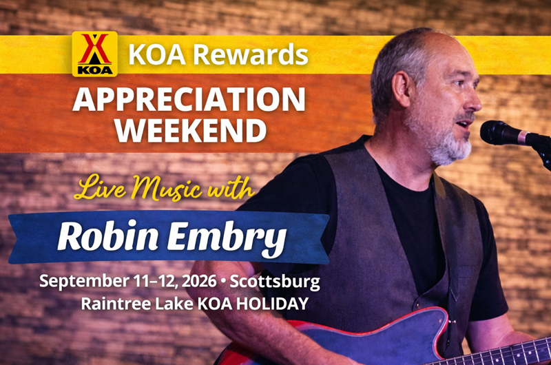 KOA Rewards Weekend – Live Music with Robin Embry Photo