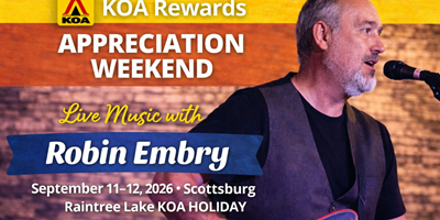 KOA Rewards Weekend – Live Music with Robin Embry