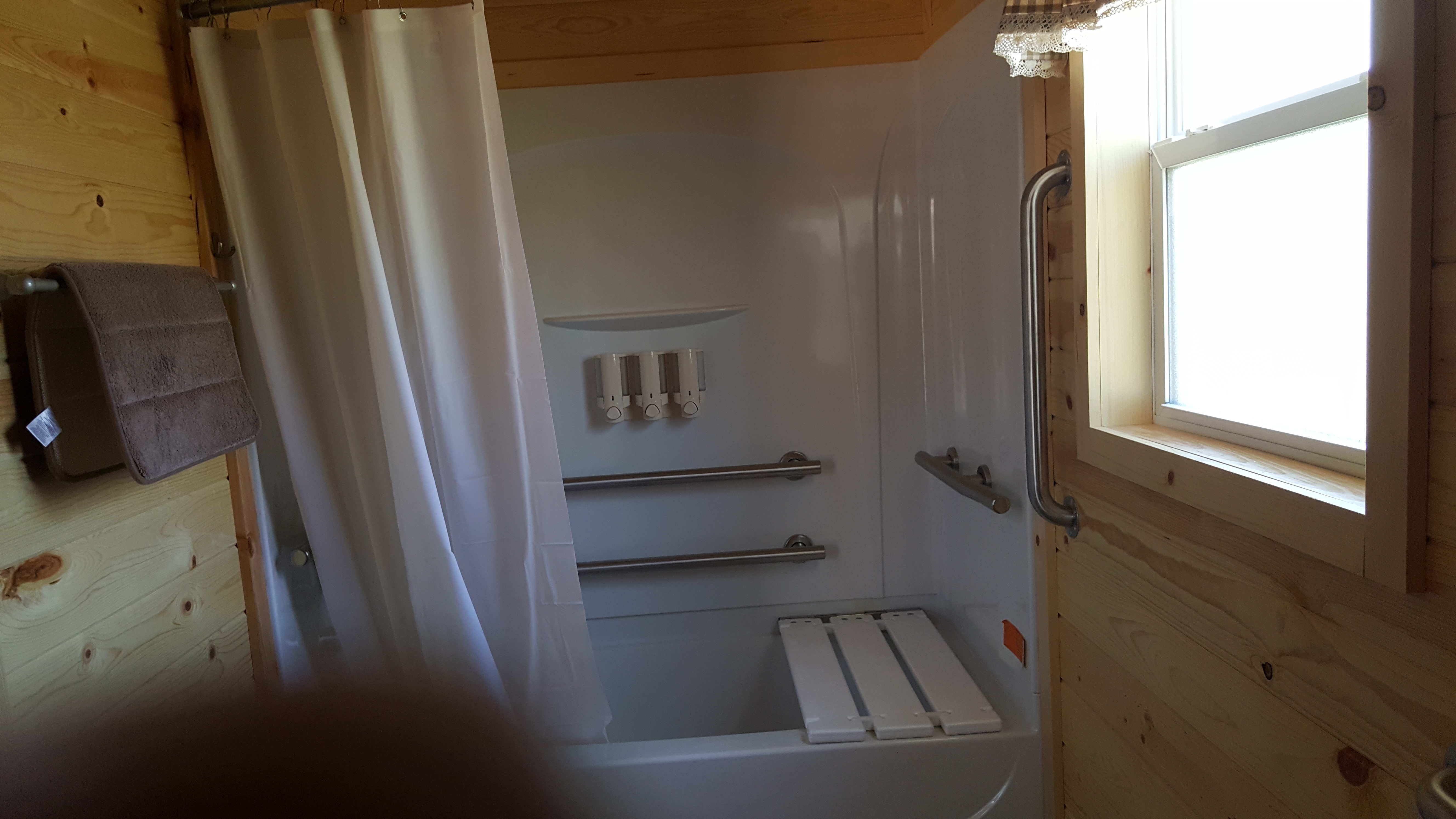 Badger handicap shower