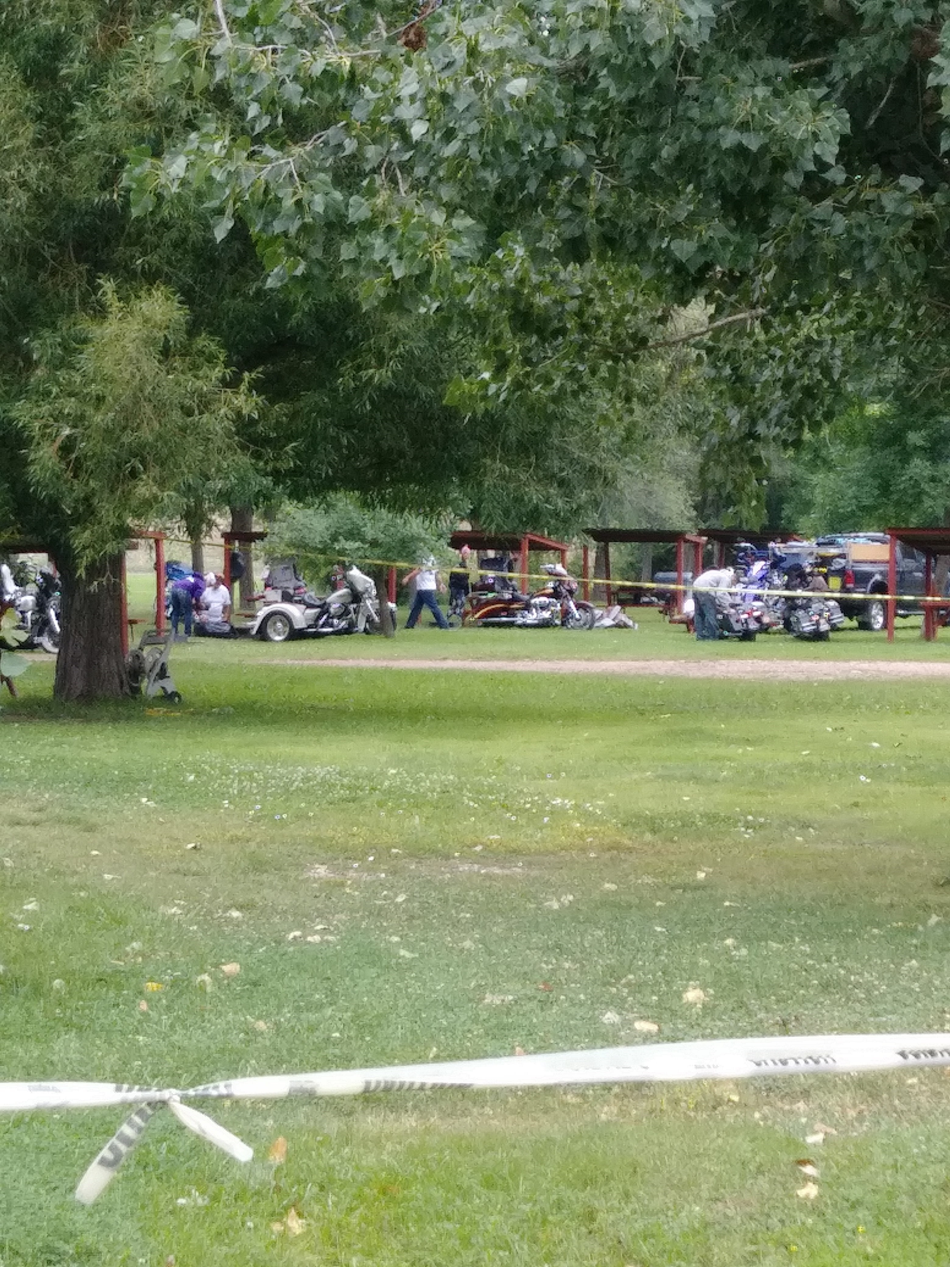 Tent area.