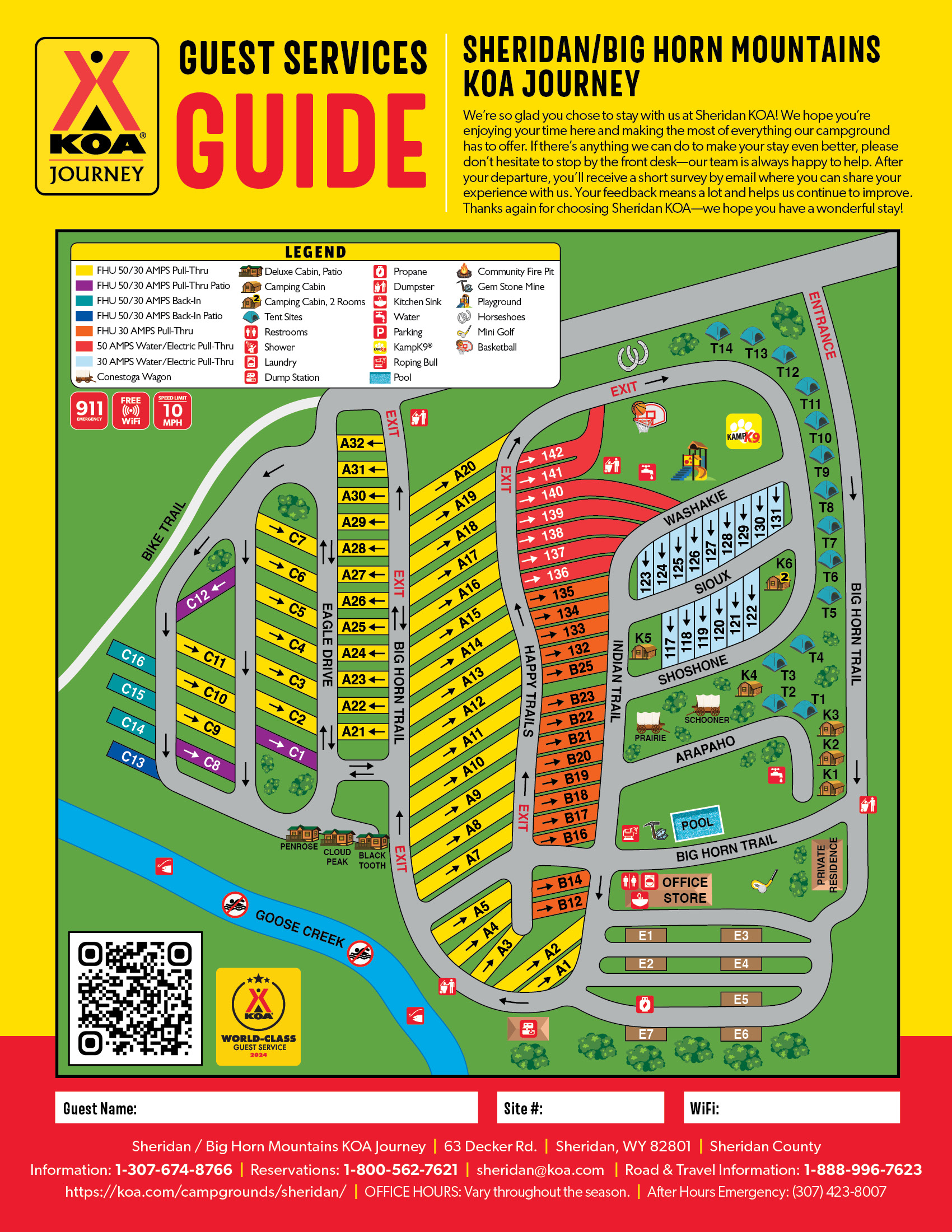 Campground Site Map