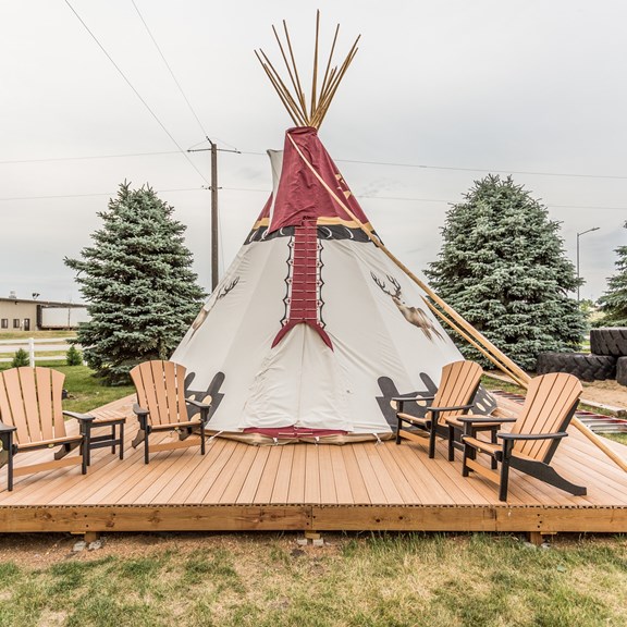 Our Teepee is great for glamping!