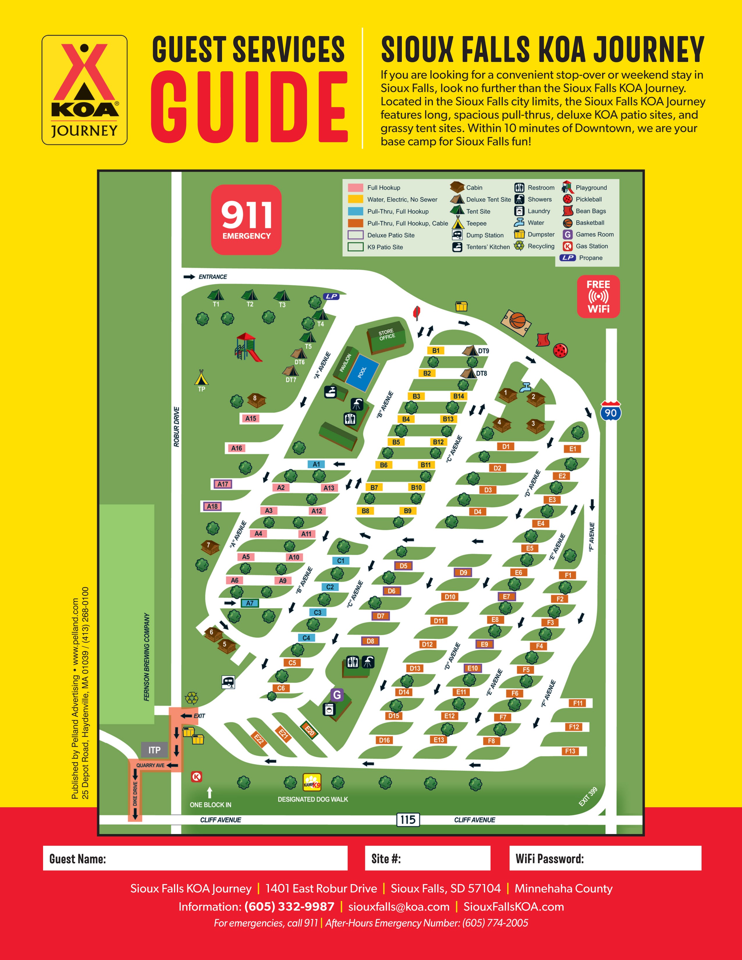 Campground Site Map