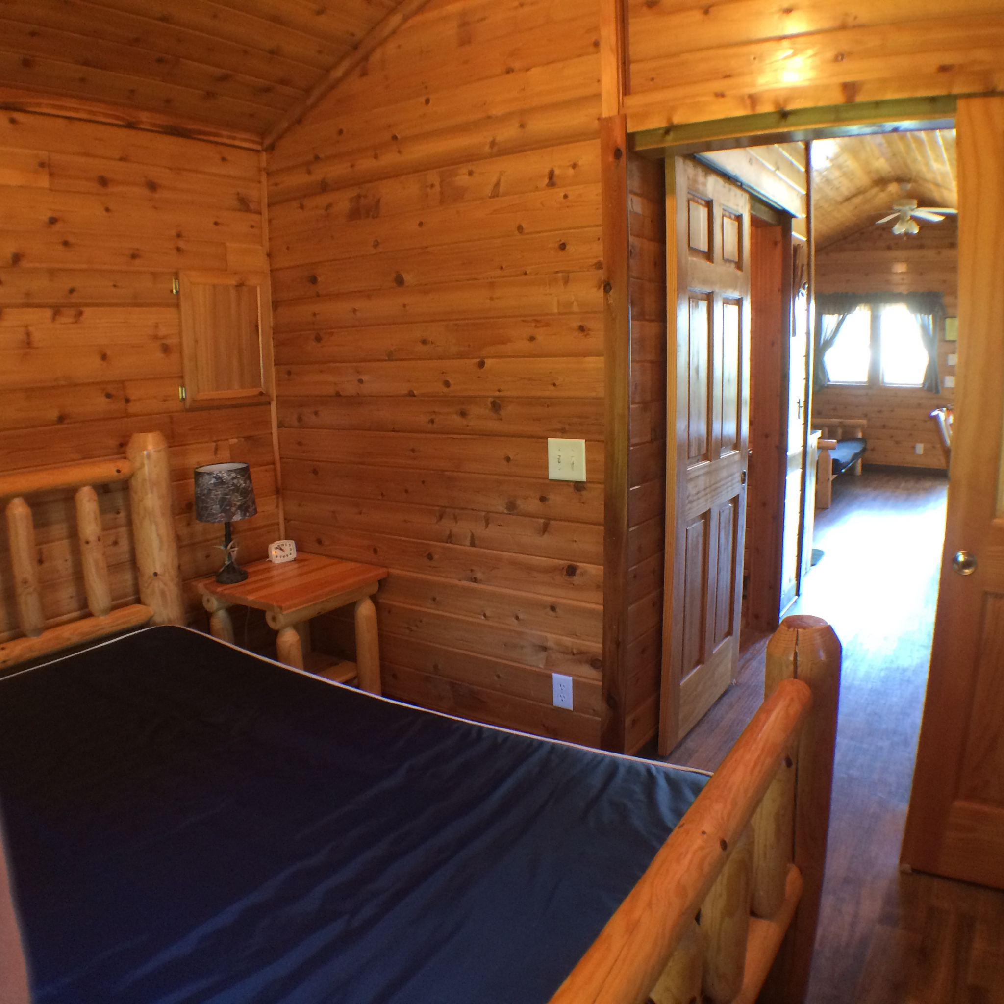 Queen bed in seperate room
