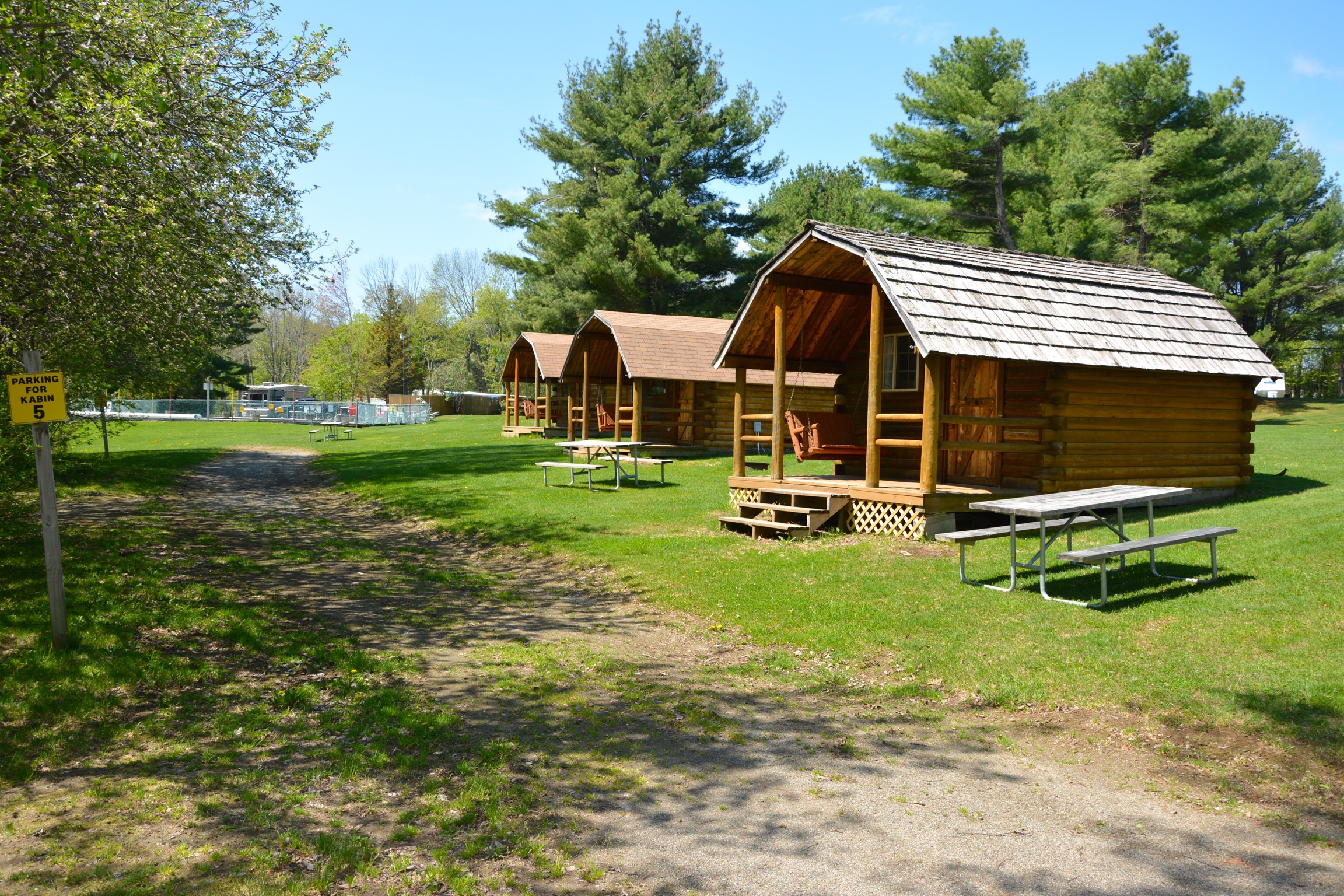 Camping Cabins near pool