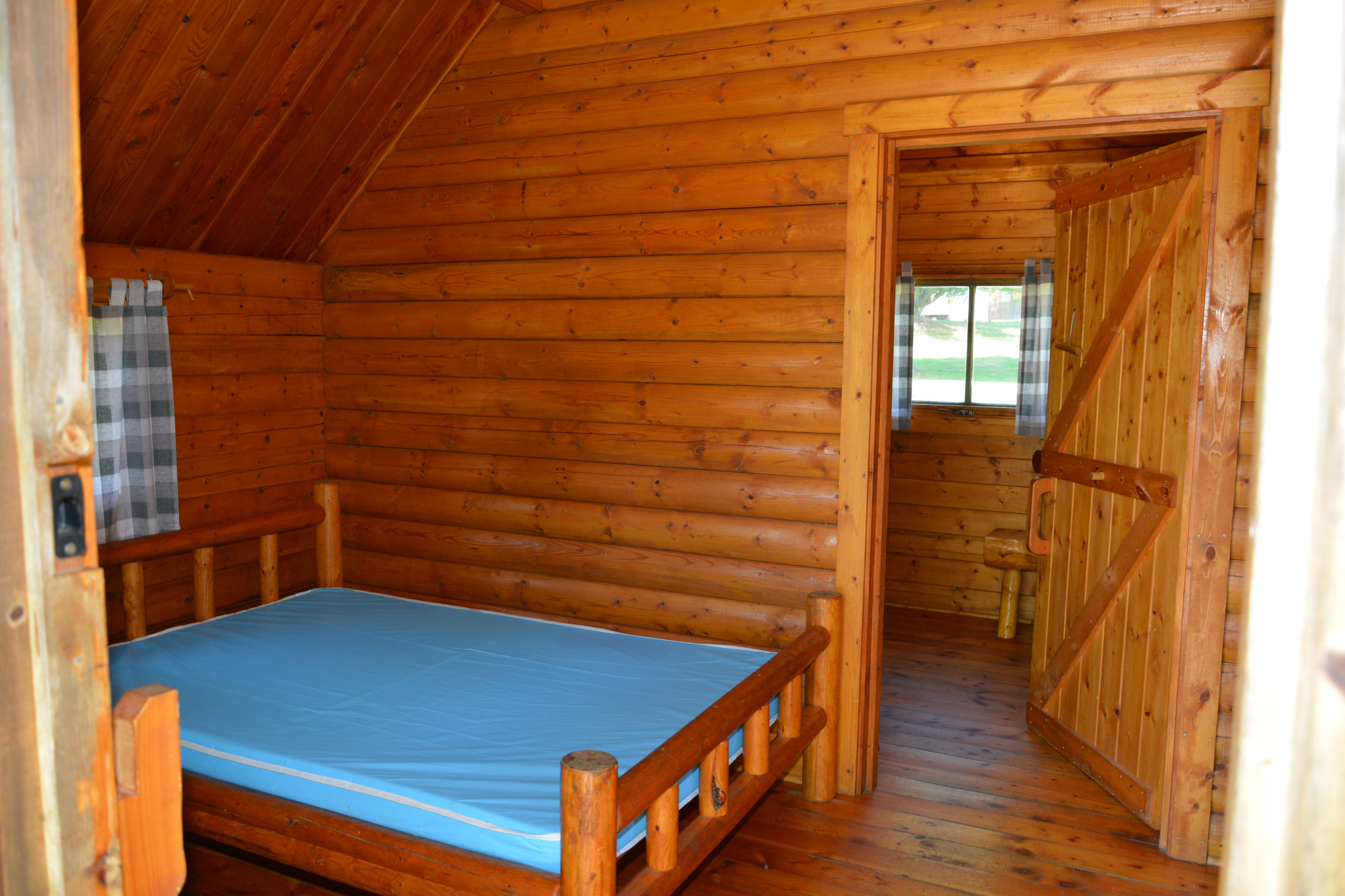 Front room of 2 room camping cabin