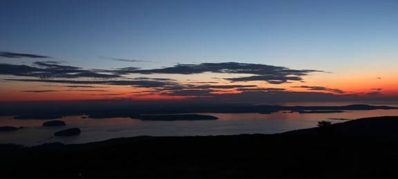 First Light on Cadillac Mountain