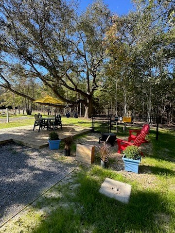 RV Site Featuring KOA Patio & Private Paw Pen