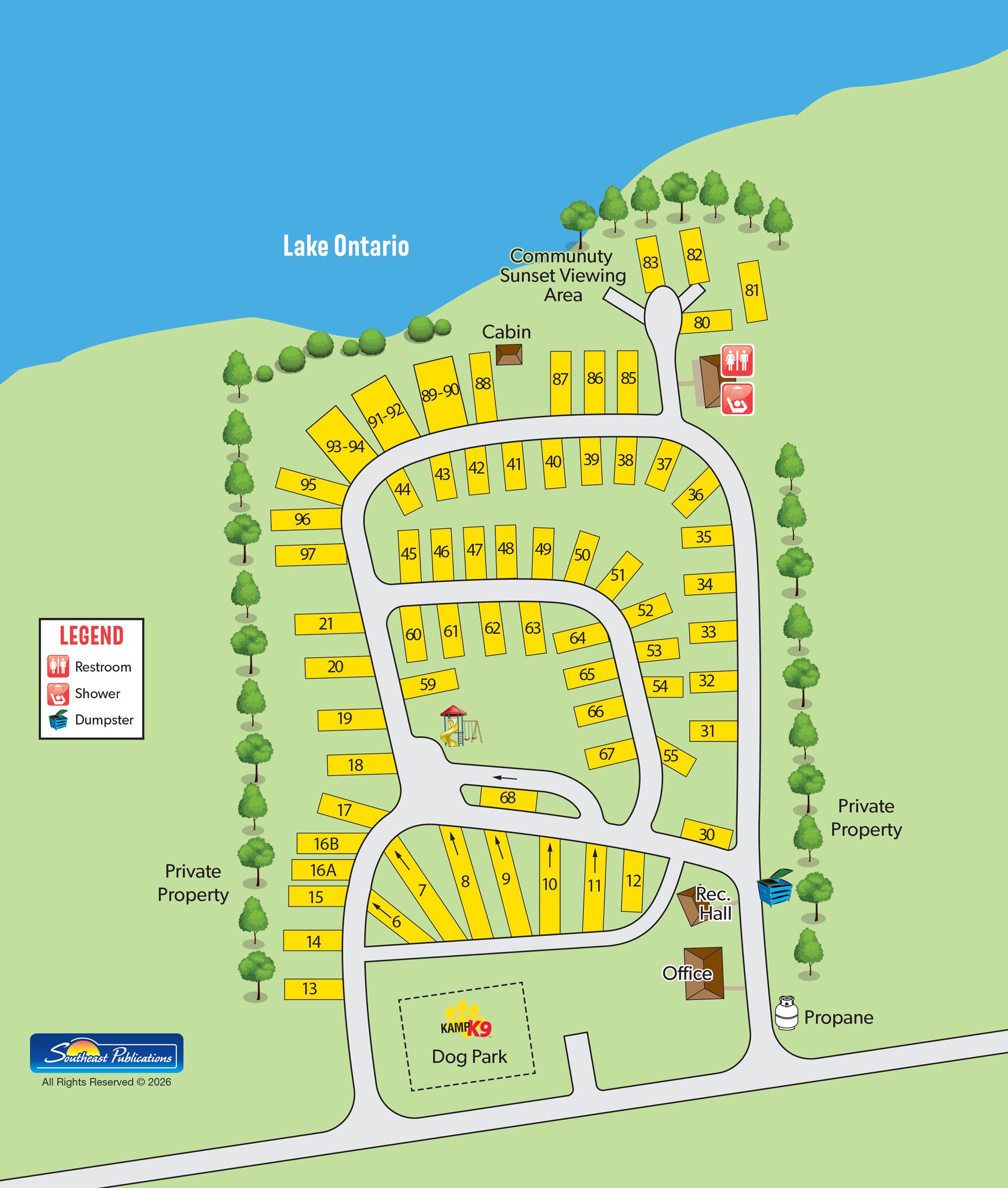 Campground Site Map