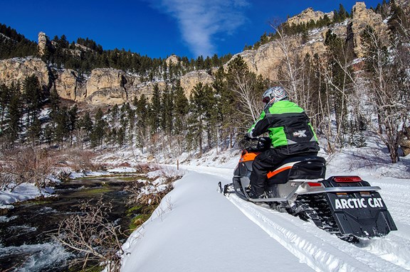 Snowmobiling