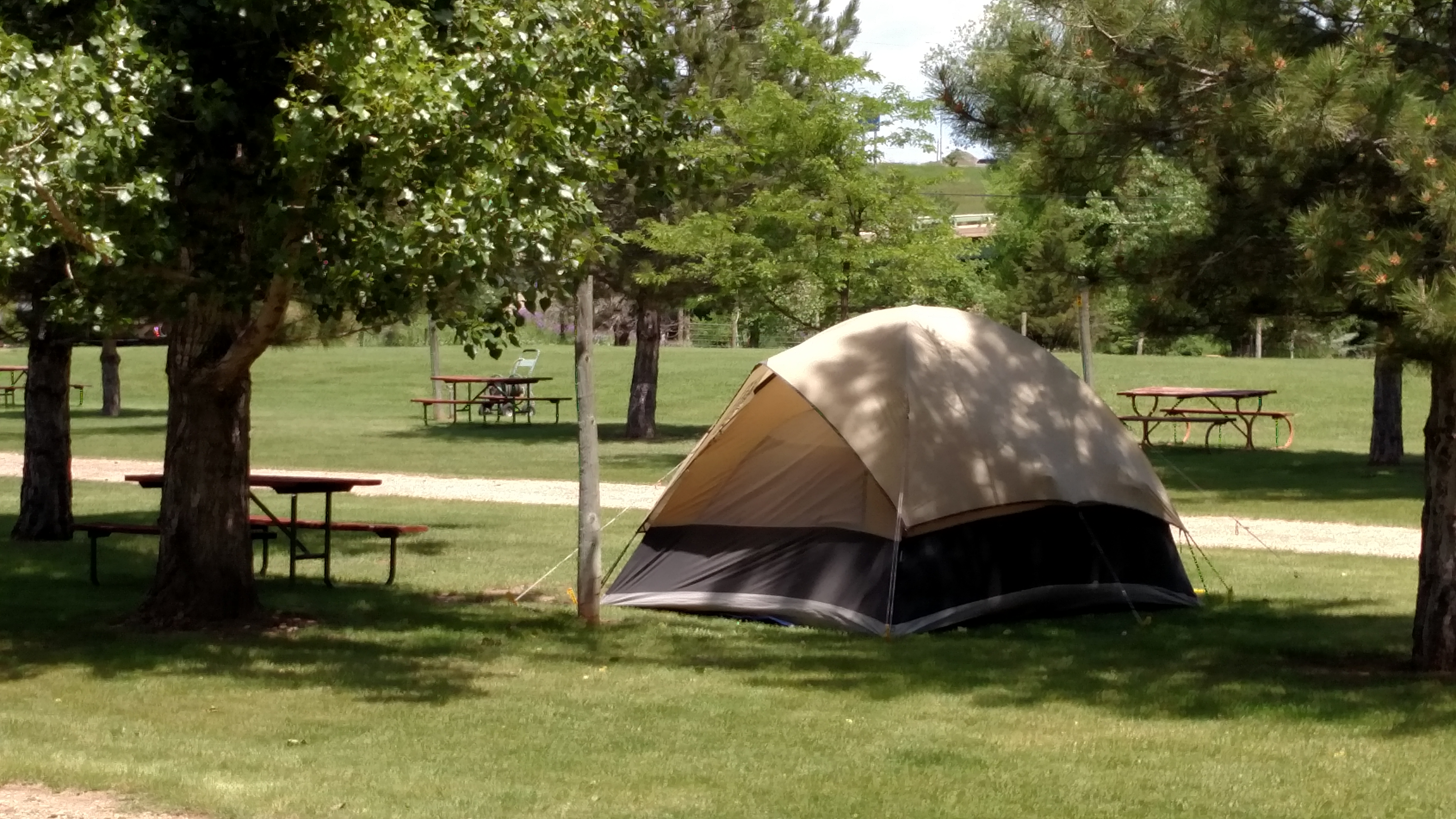 large tent site