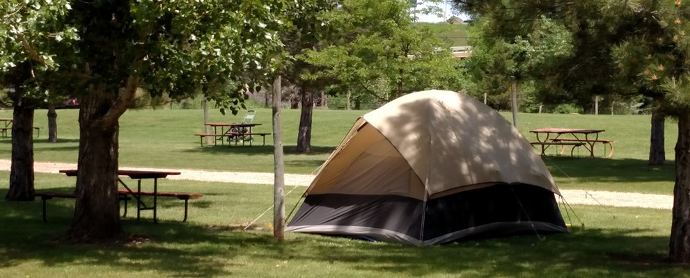 large tent site