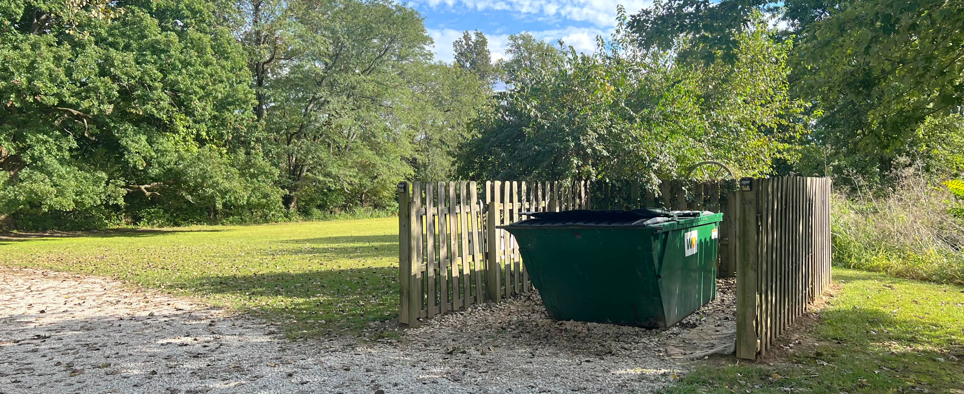 Dumpster - Back of the Campground