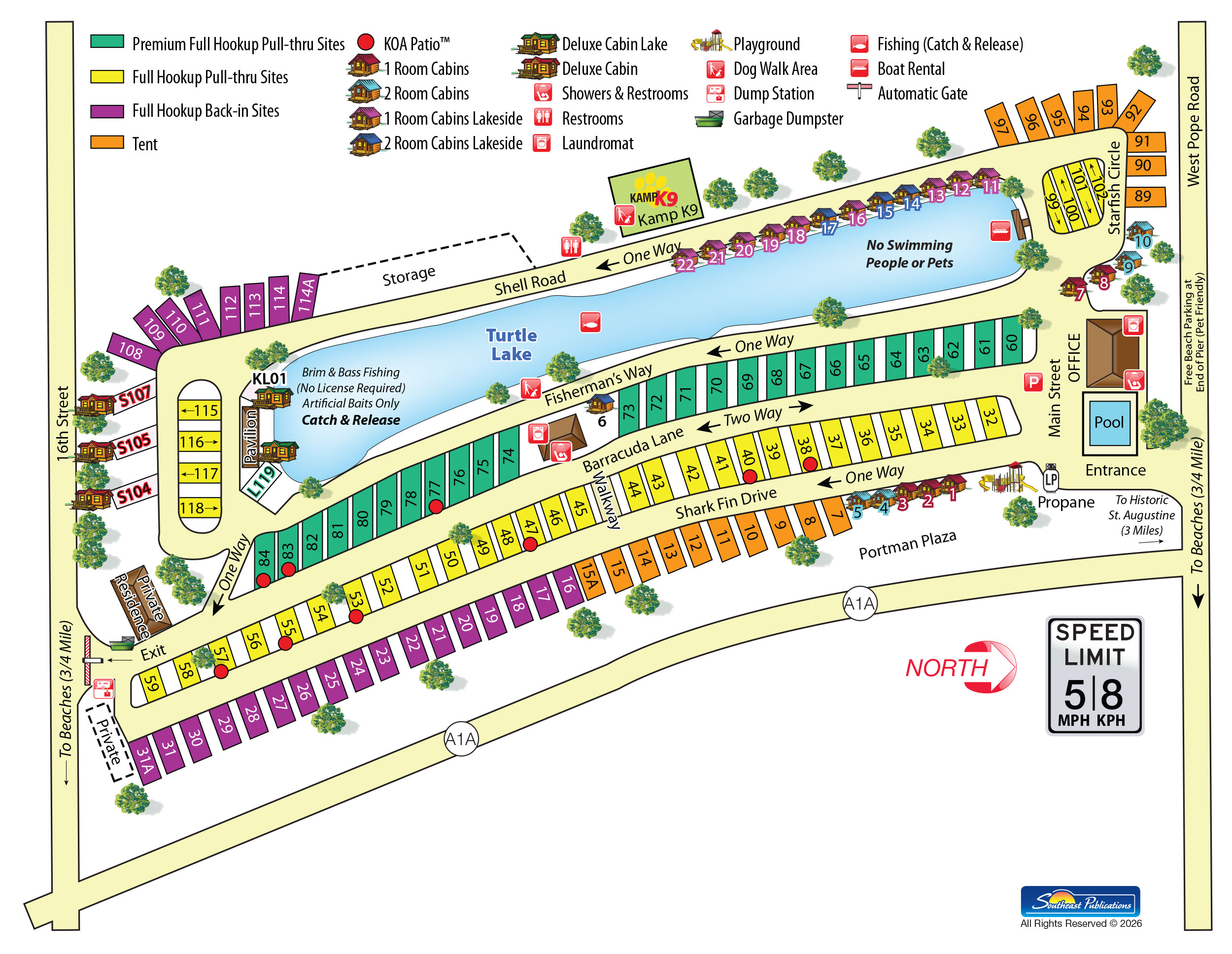 Campground Site Map