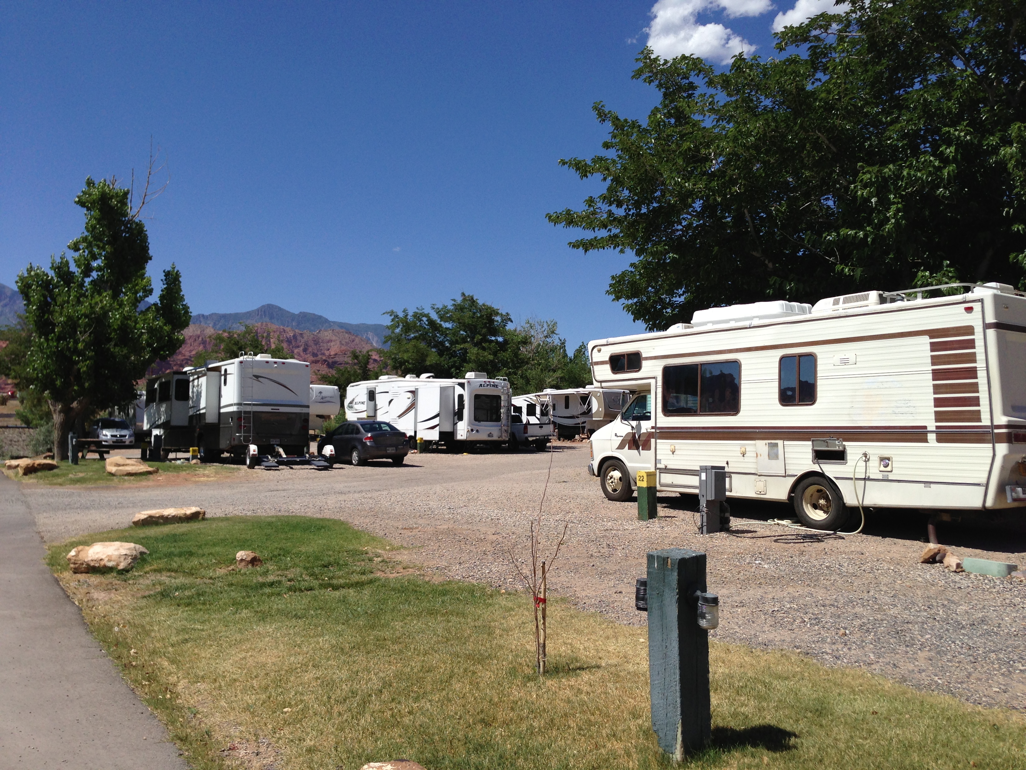 End site close to restrooms.