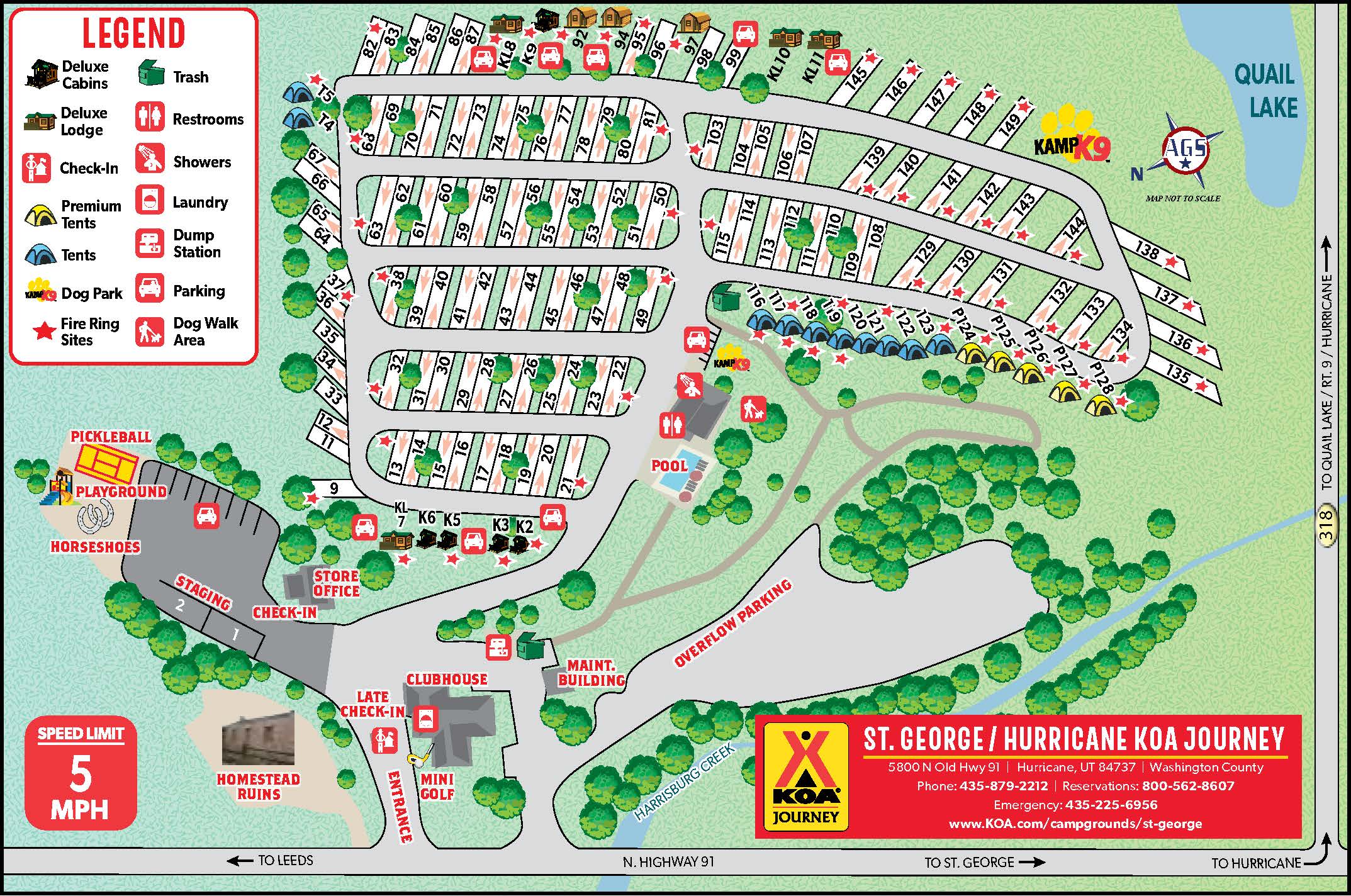 Campground Site Map
