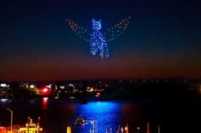 St. Ignace Drone Show Photo