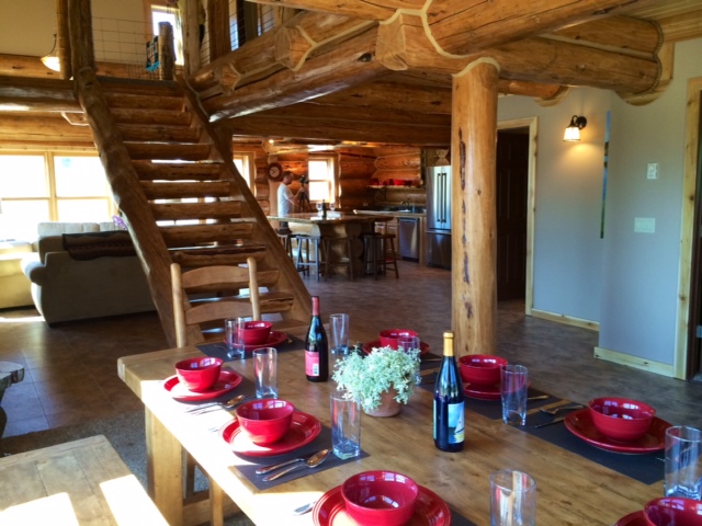 Big Sky lodge dining area.