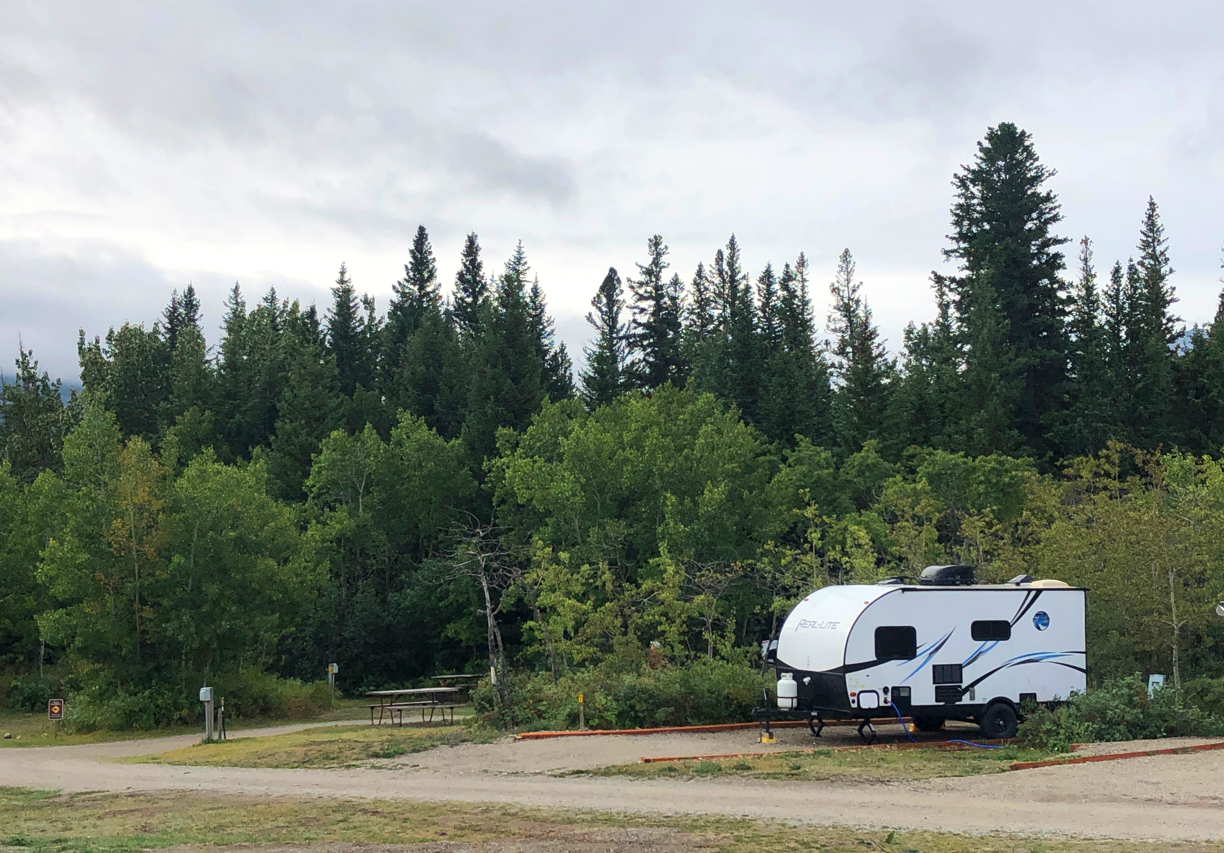back in water/electric sites with great views ideal for small RV setups