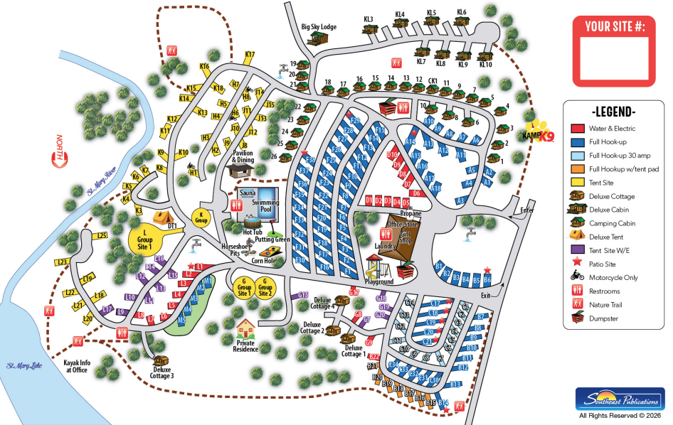 Campground Site Map