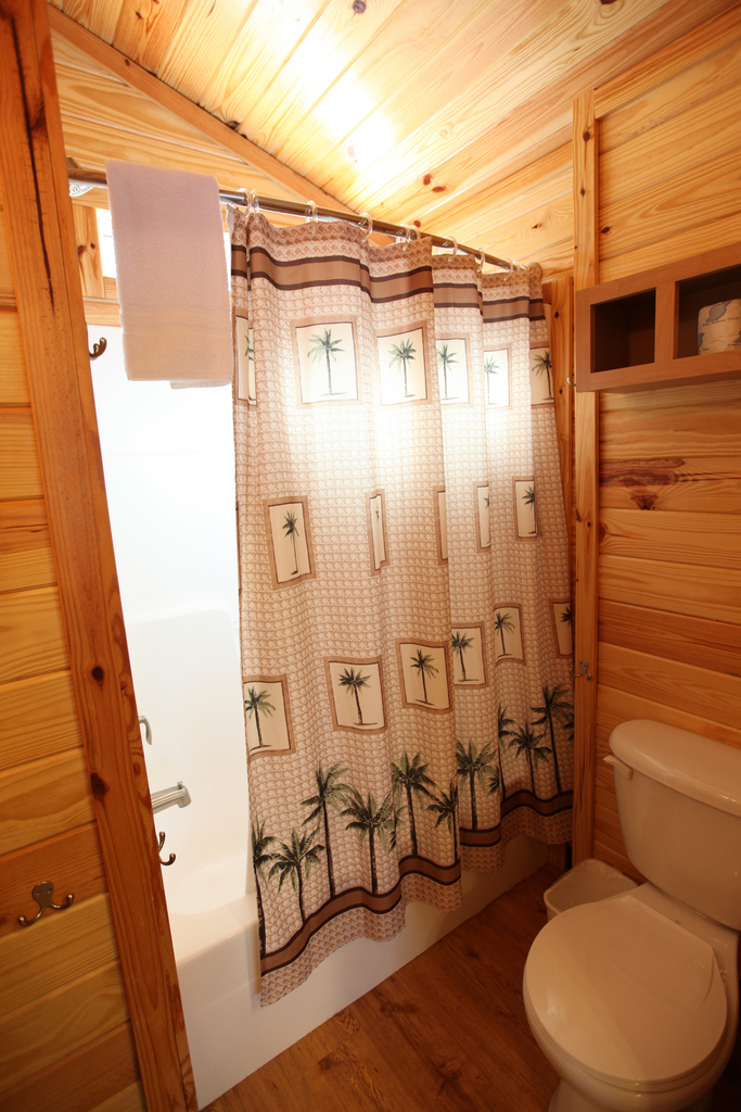 Shower off the sand after you enjoy the area beaches.