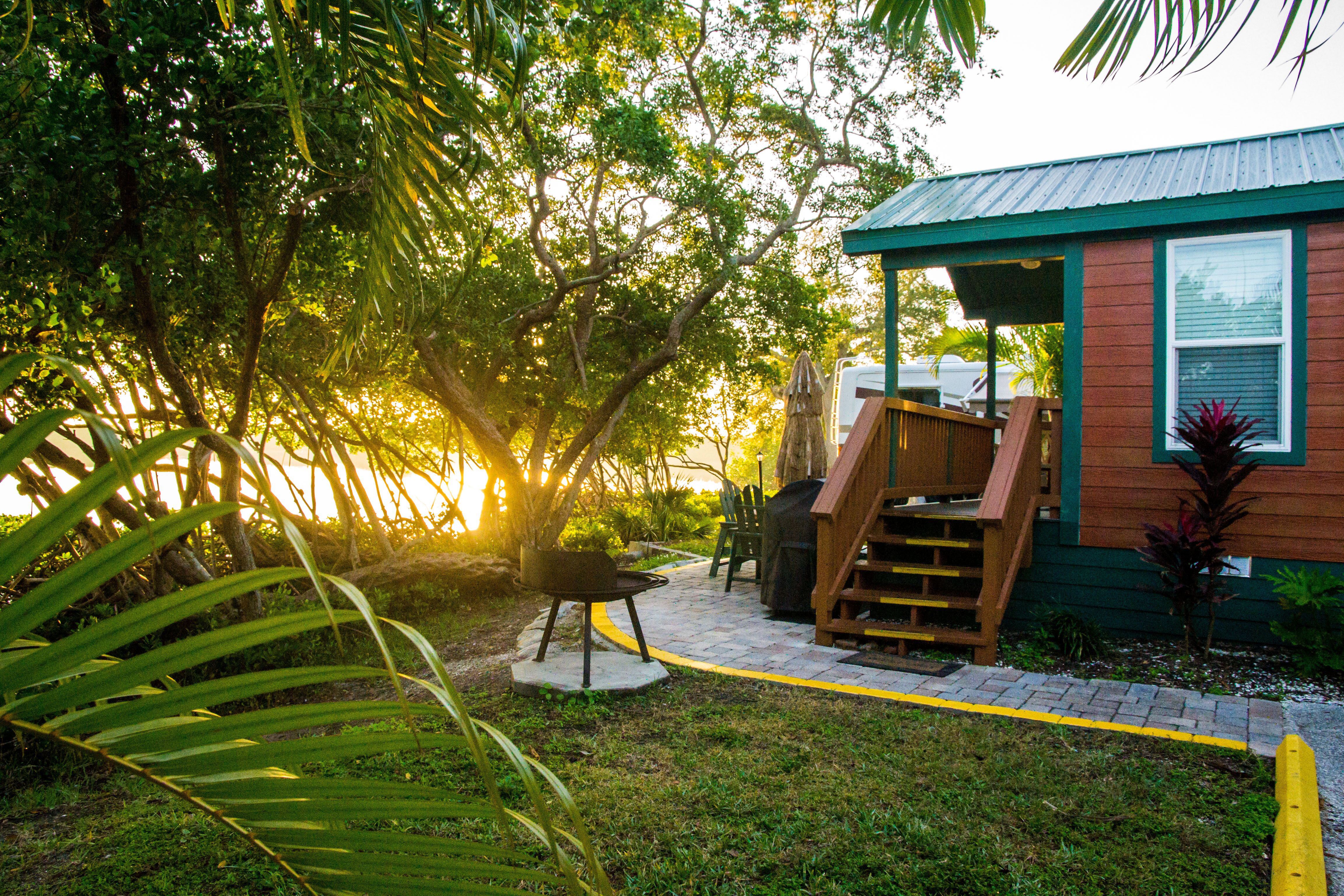 Deluxe Cabin porch view