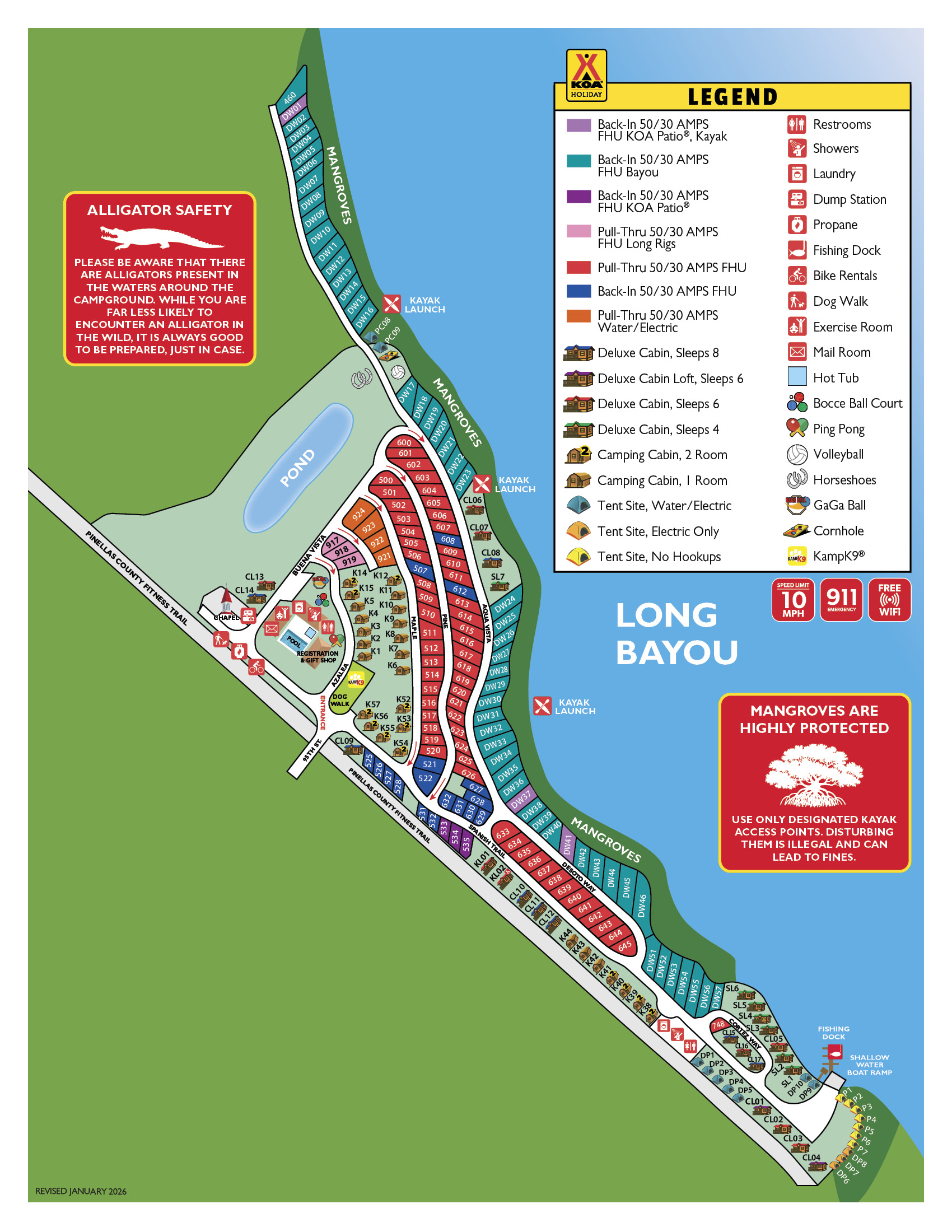 Campground Site Map