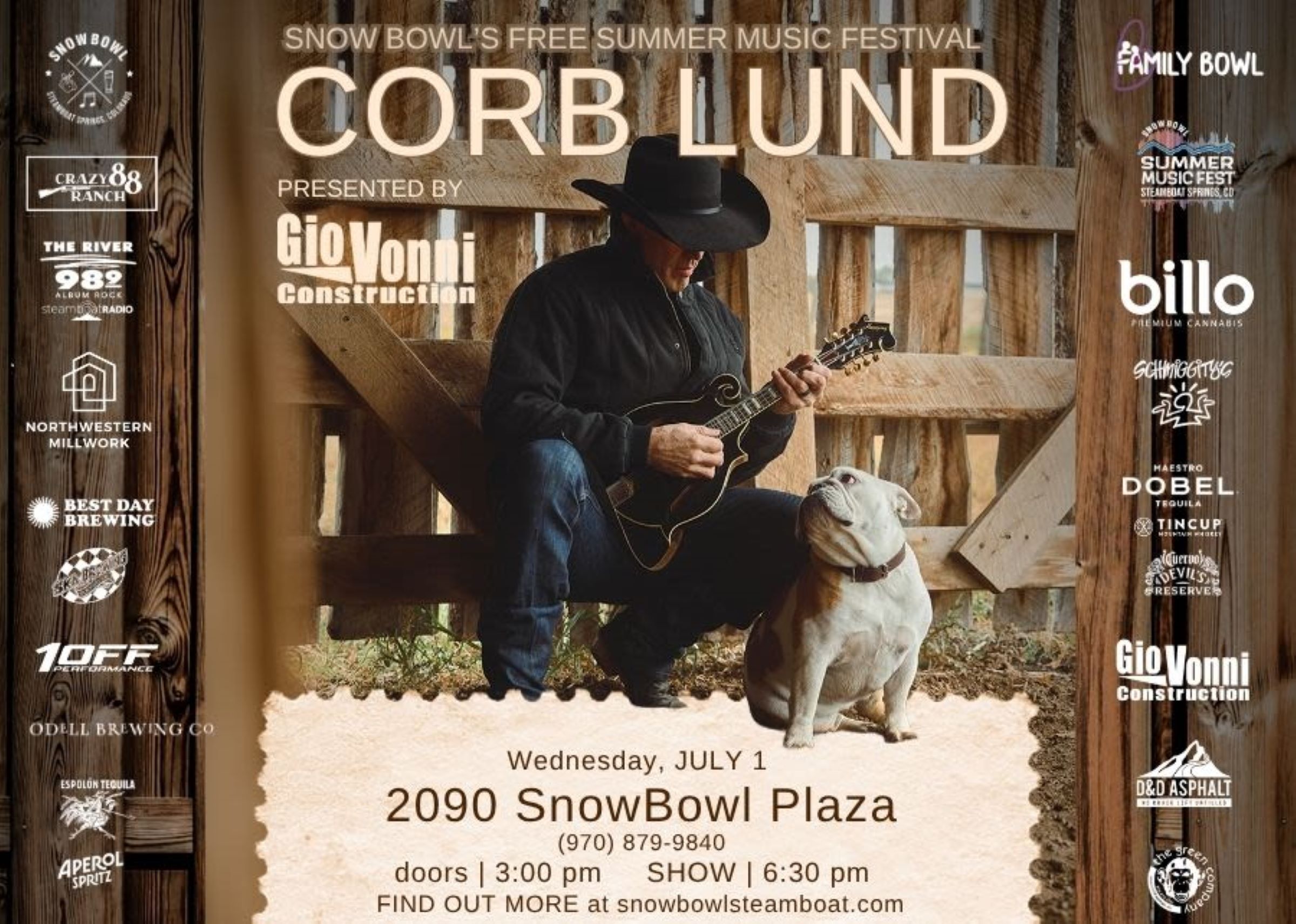 Corb Lund - FREE LIVE MUSIC Photo