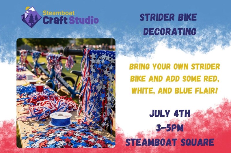 4th of July Strider Bike Decorating Photo
