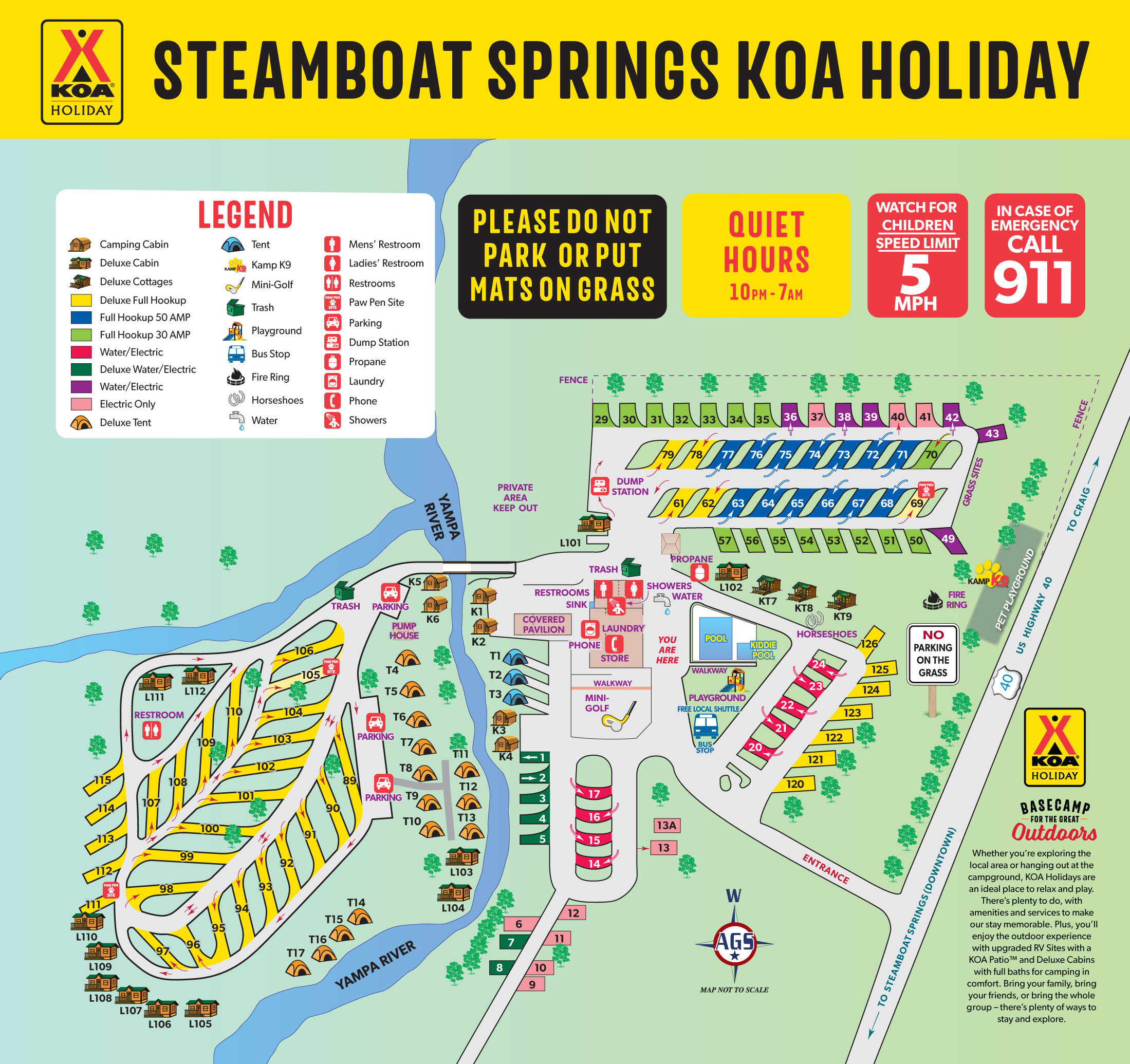Campground Site Map