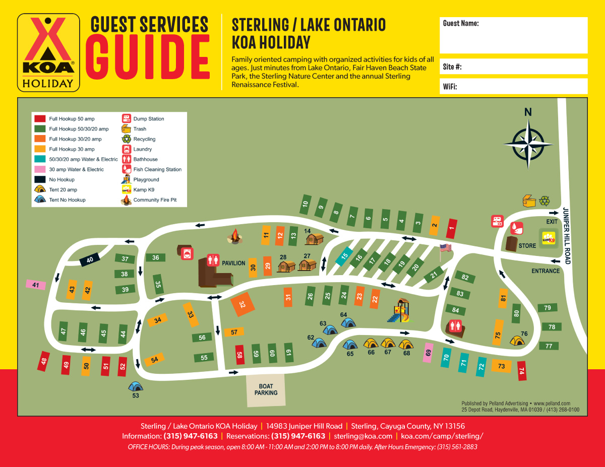 Campground Site Map