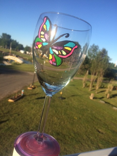 Craft Day - Paint and Sip Wine Glass Workshop - July 25th Photo