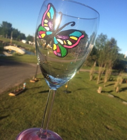 Craft Day - Paint and Sip Wine Glass Workshop - July 25th Photo