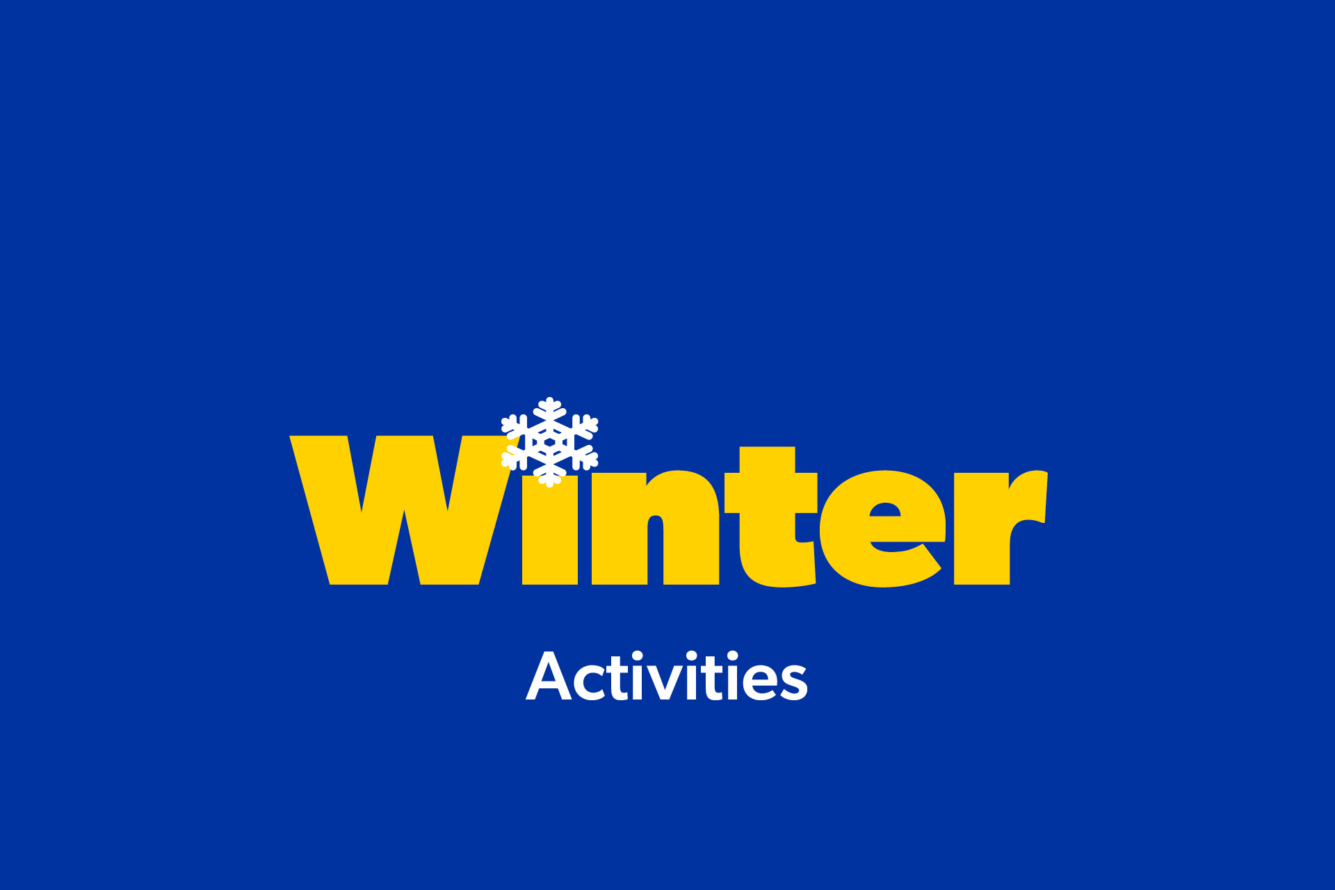 Winter Weekly Activities Photo
