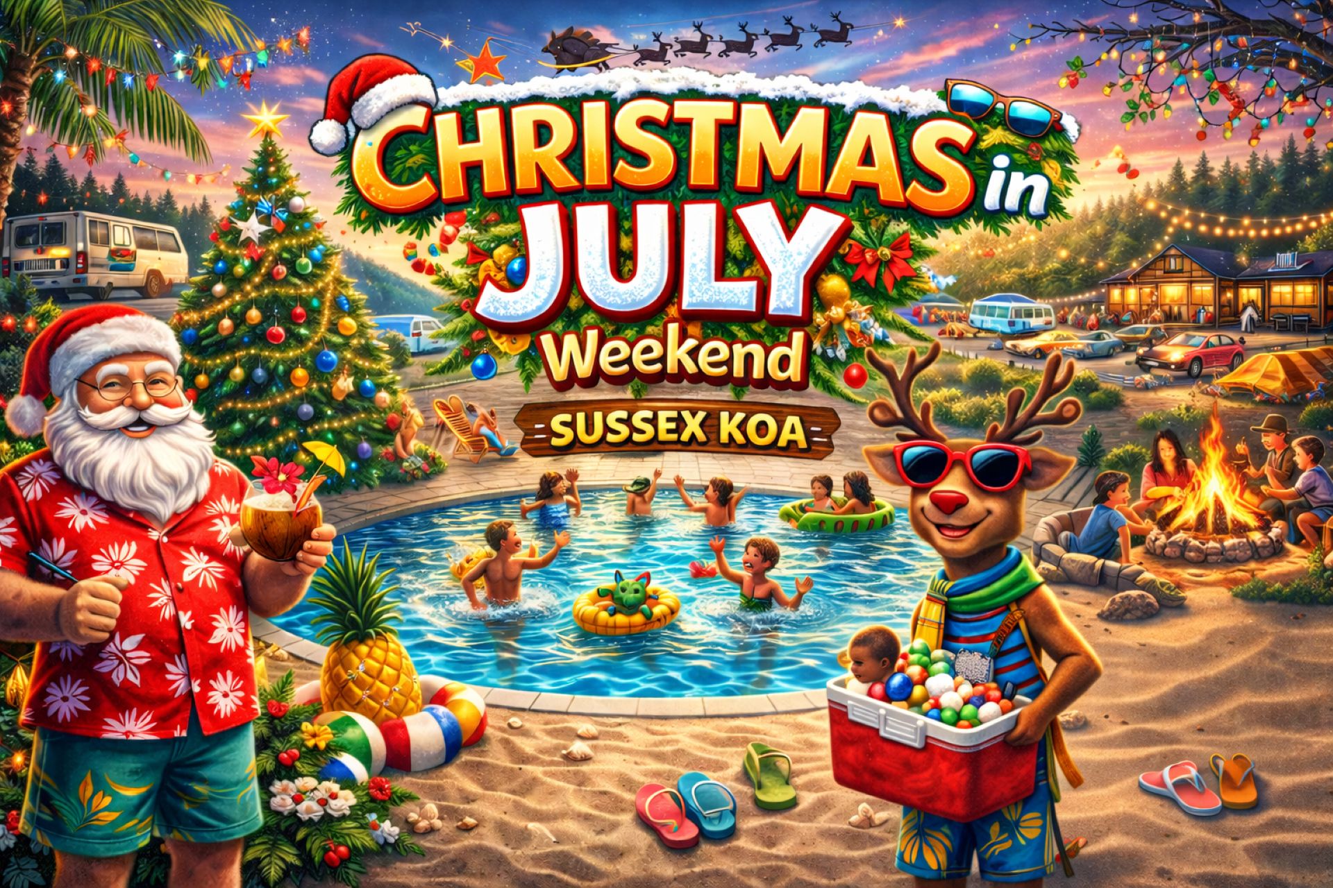 Christmas in July Weekend at Sussex KOA! Photo