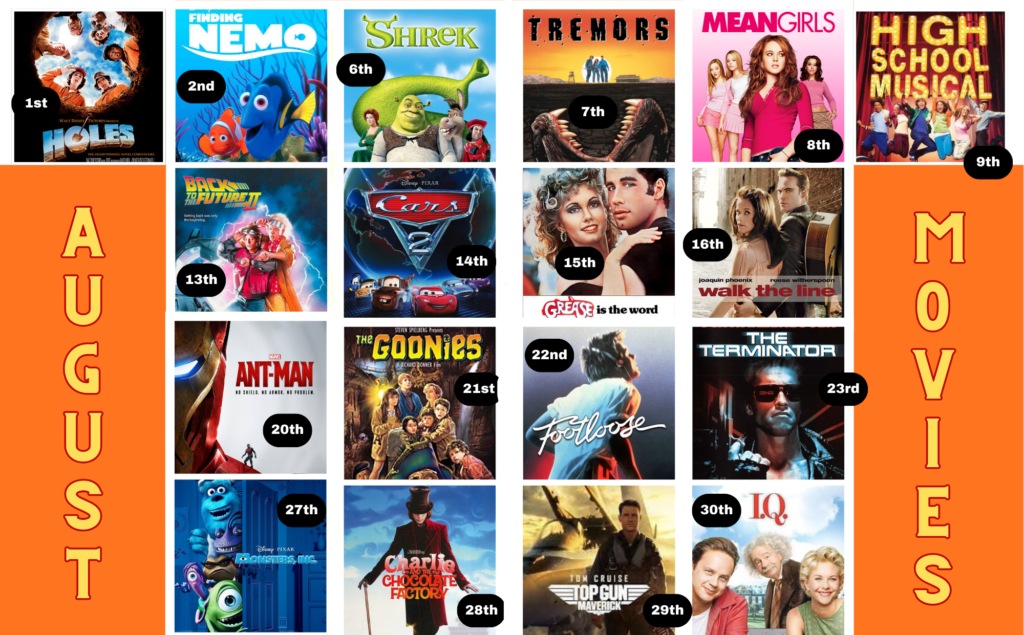 August Movies Photo