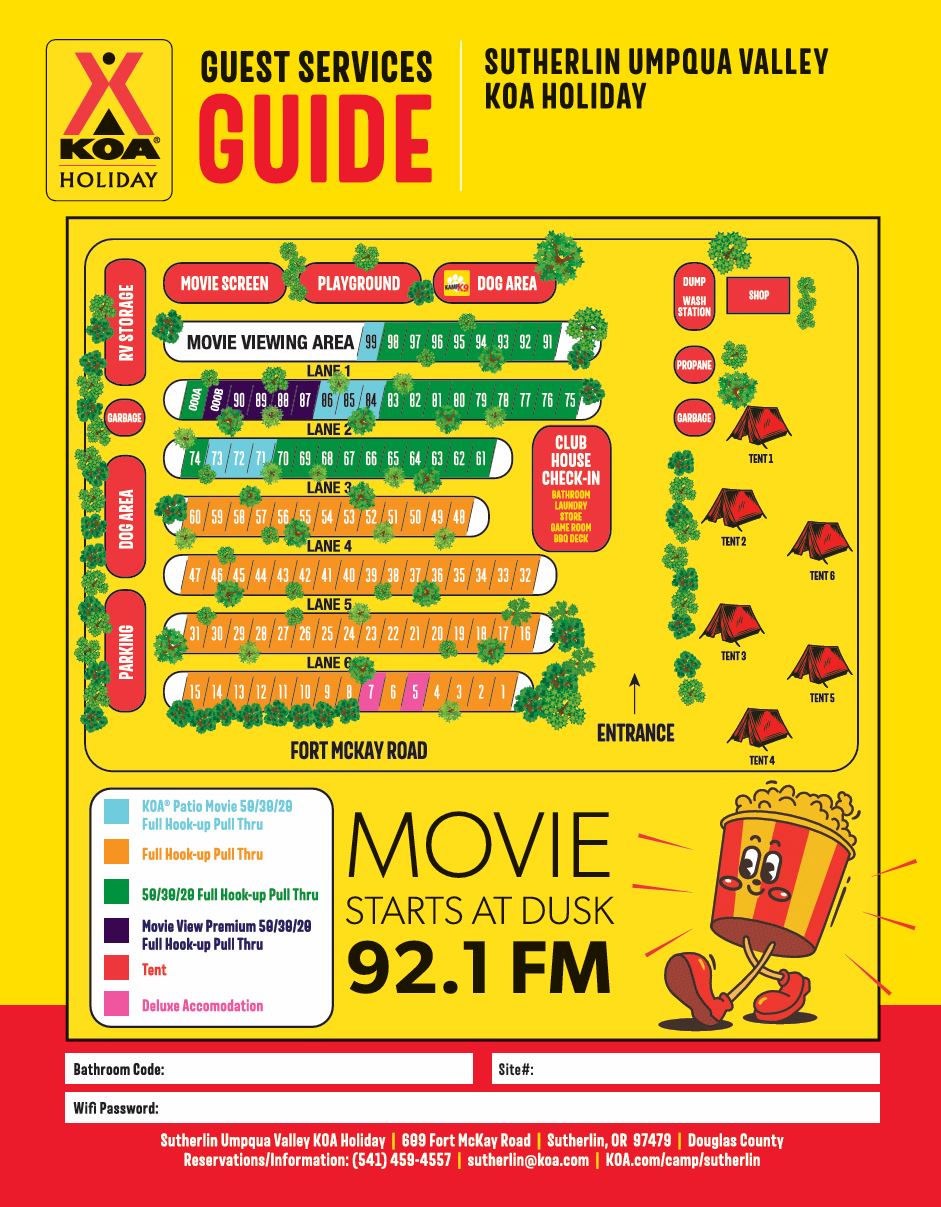 Campground Site Map