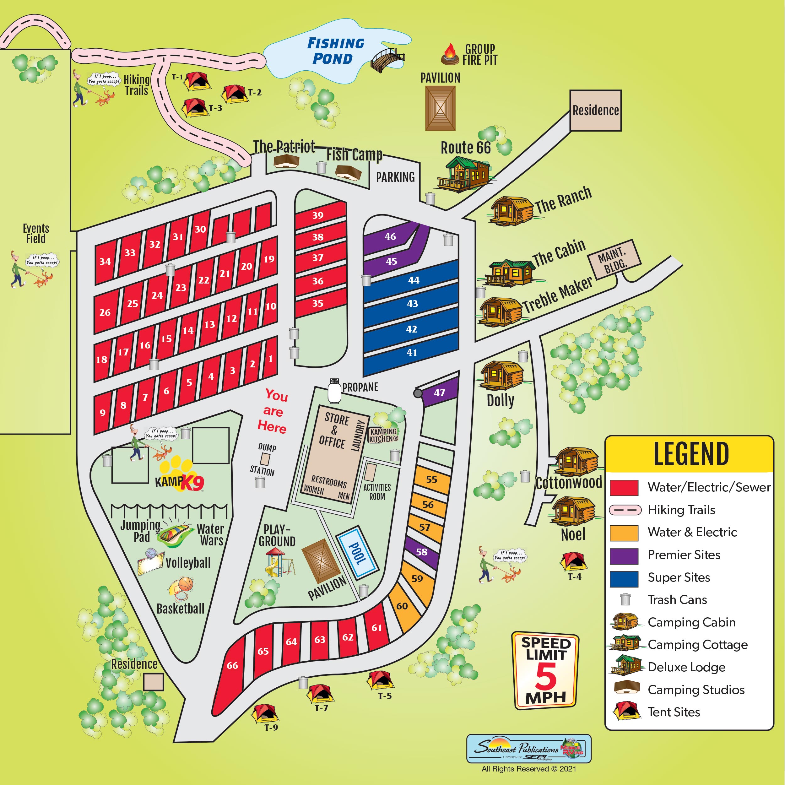 Campground Site Map