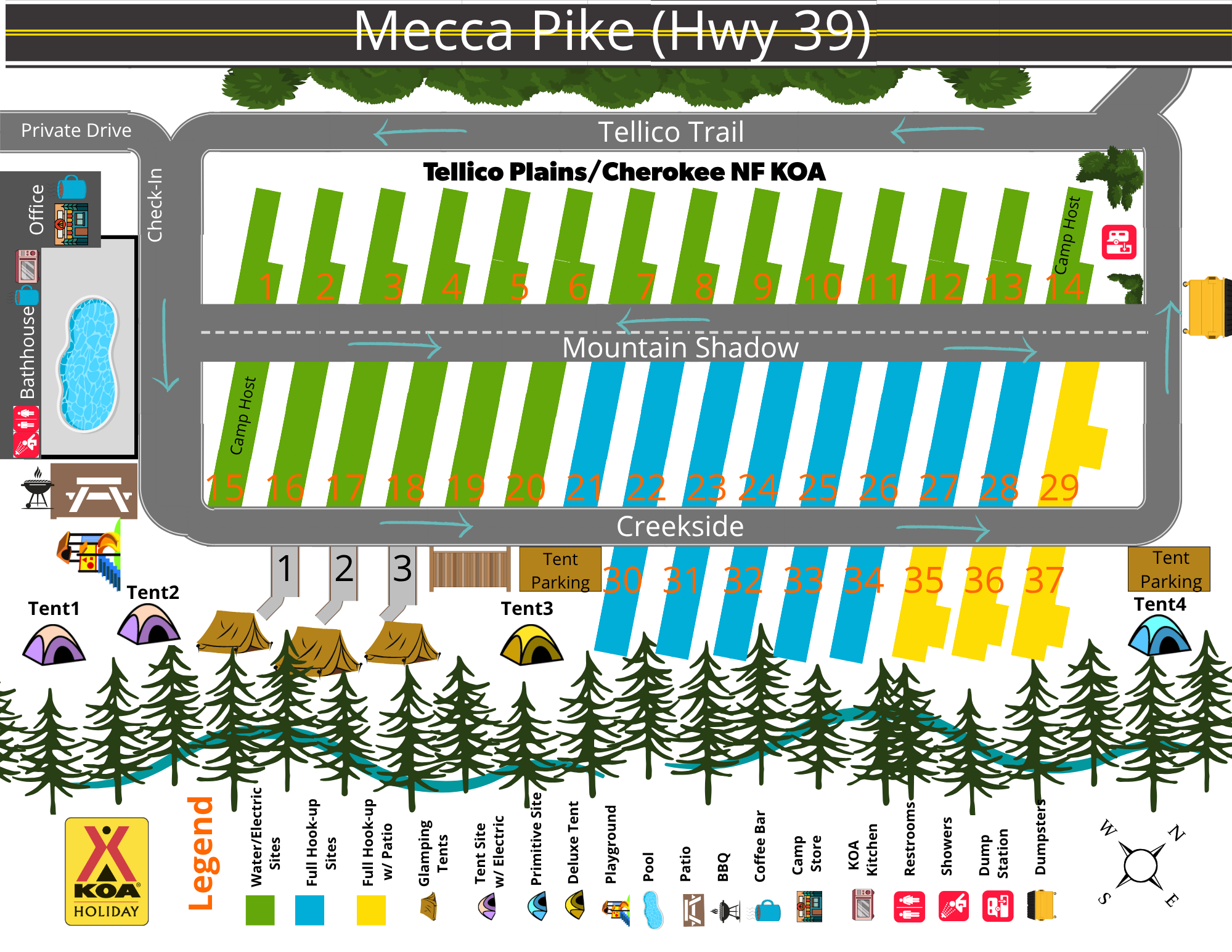 Campground Site Map
