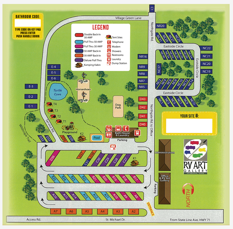 Campground Site Map
